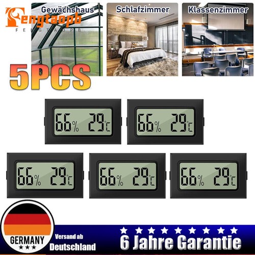 Mini hygrometer thermometer - 5x,