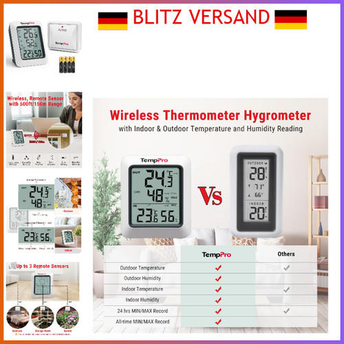 Temppro funk thermometer - temppro, funk-thermometer